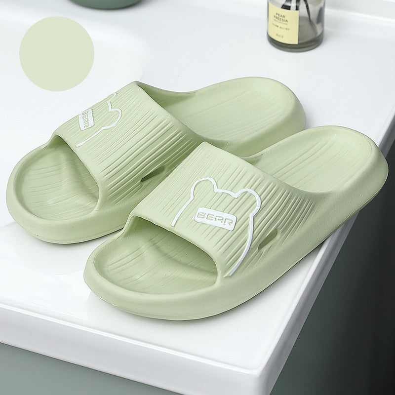 Thick-soled Bathroom Indoor Couple Home Slippers