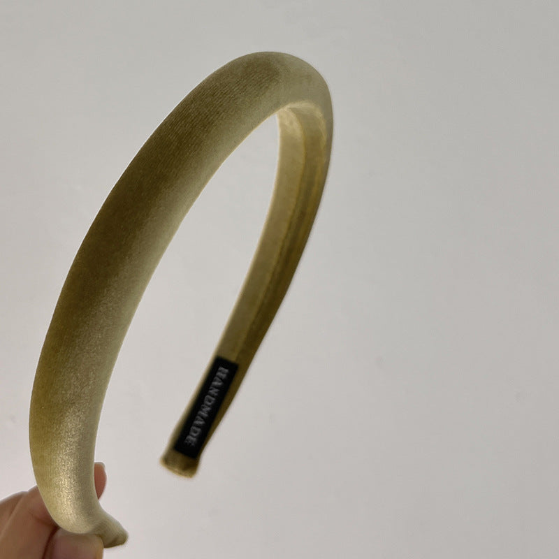 Headband High-grade Velvet Increased Skull Top Retro Thin Edges