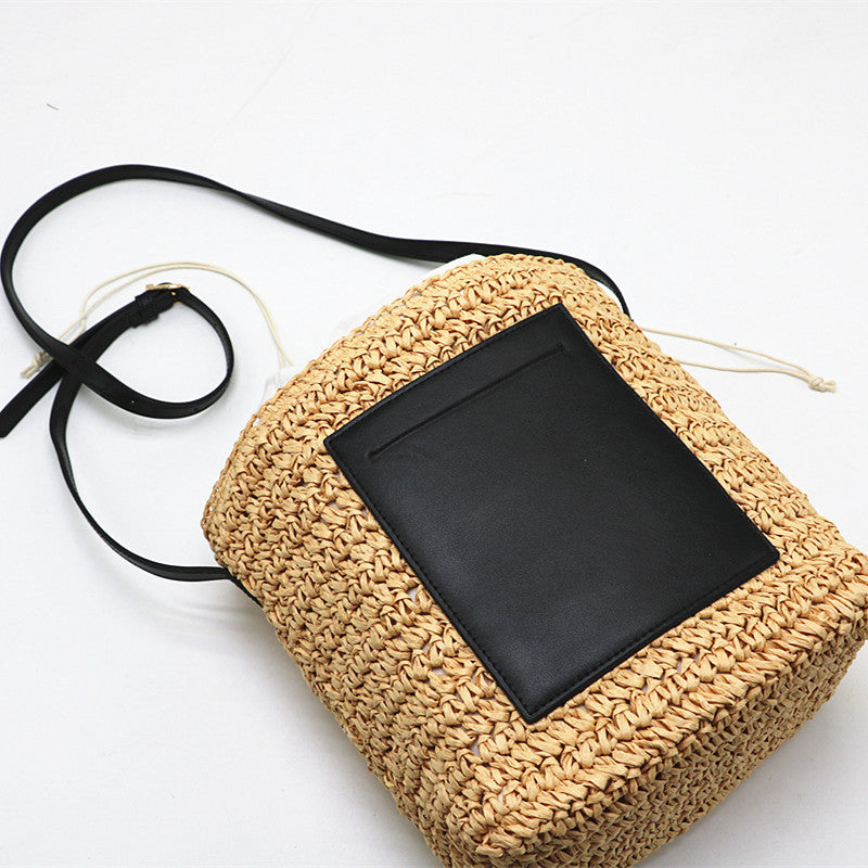 Straw Woven Bag Street Fashion Atmosphere Messenger