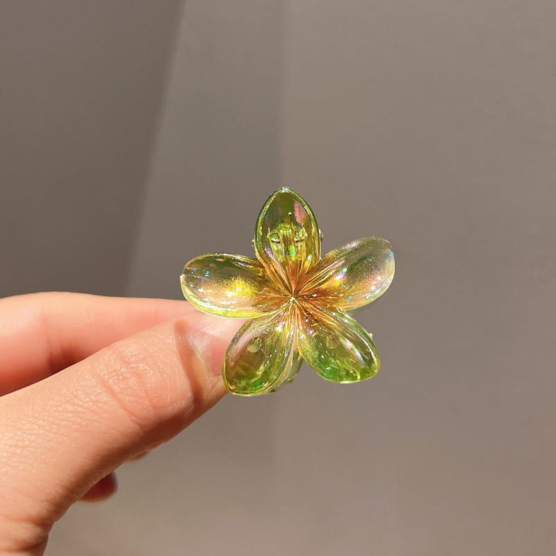 Plating Color Transparent Egg Bauhinia Barrettes Women's