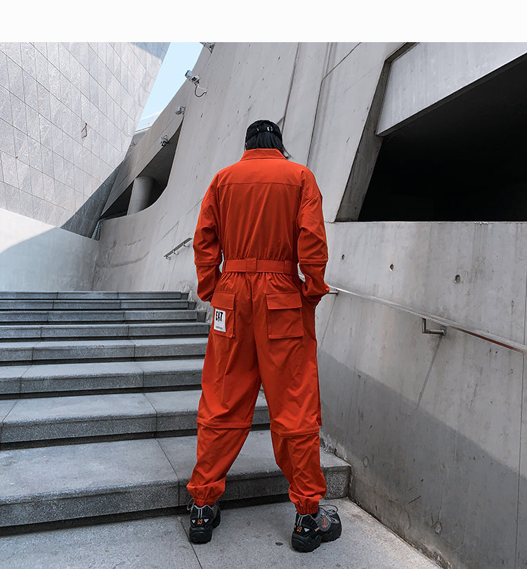 Men's And Women's Japanese Casual Polyester Fiber Overalls