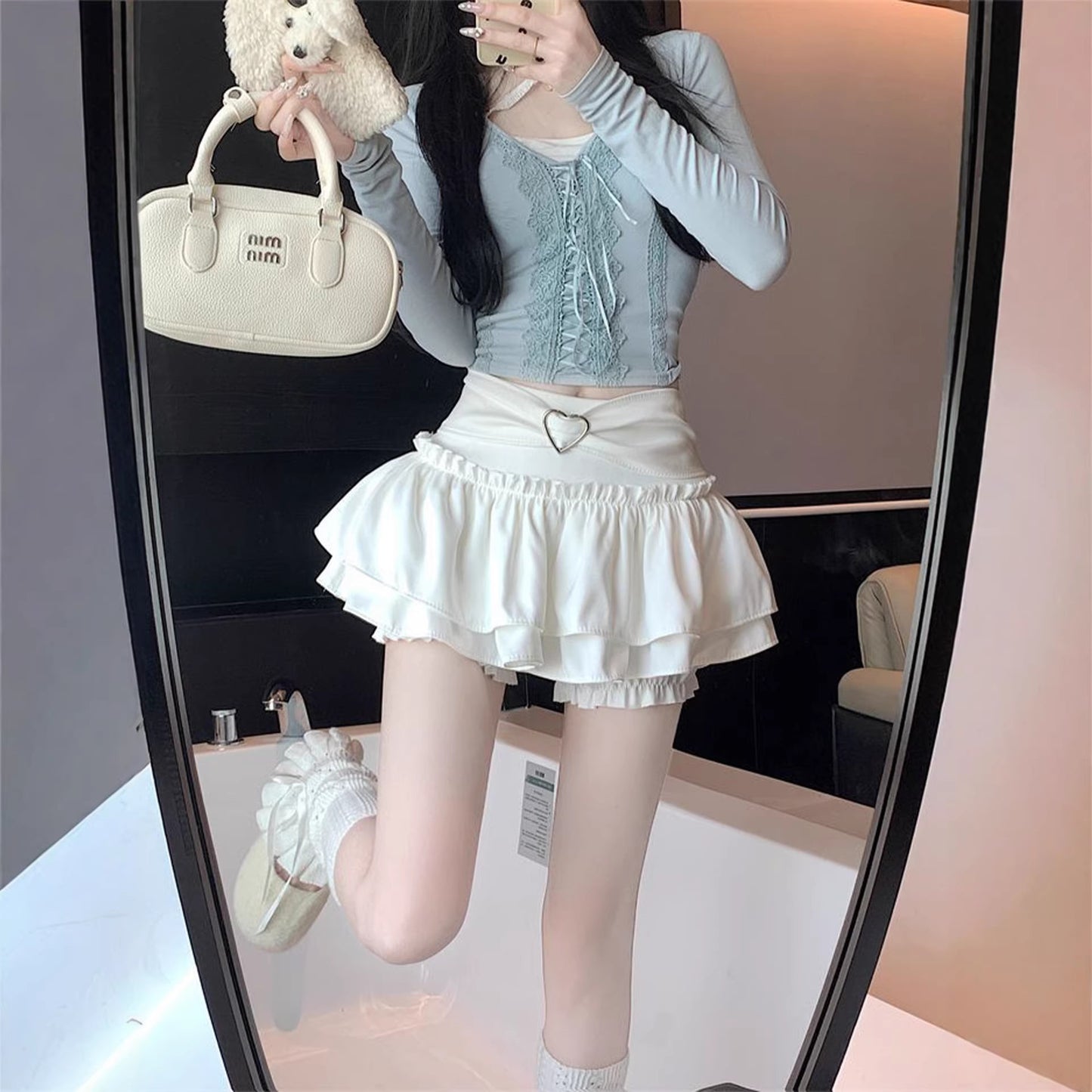 Ballet-style White Tutu Skirt For Women