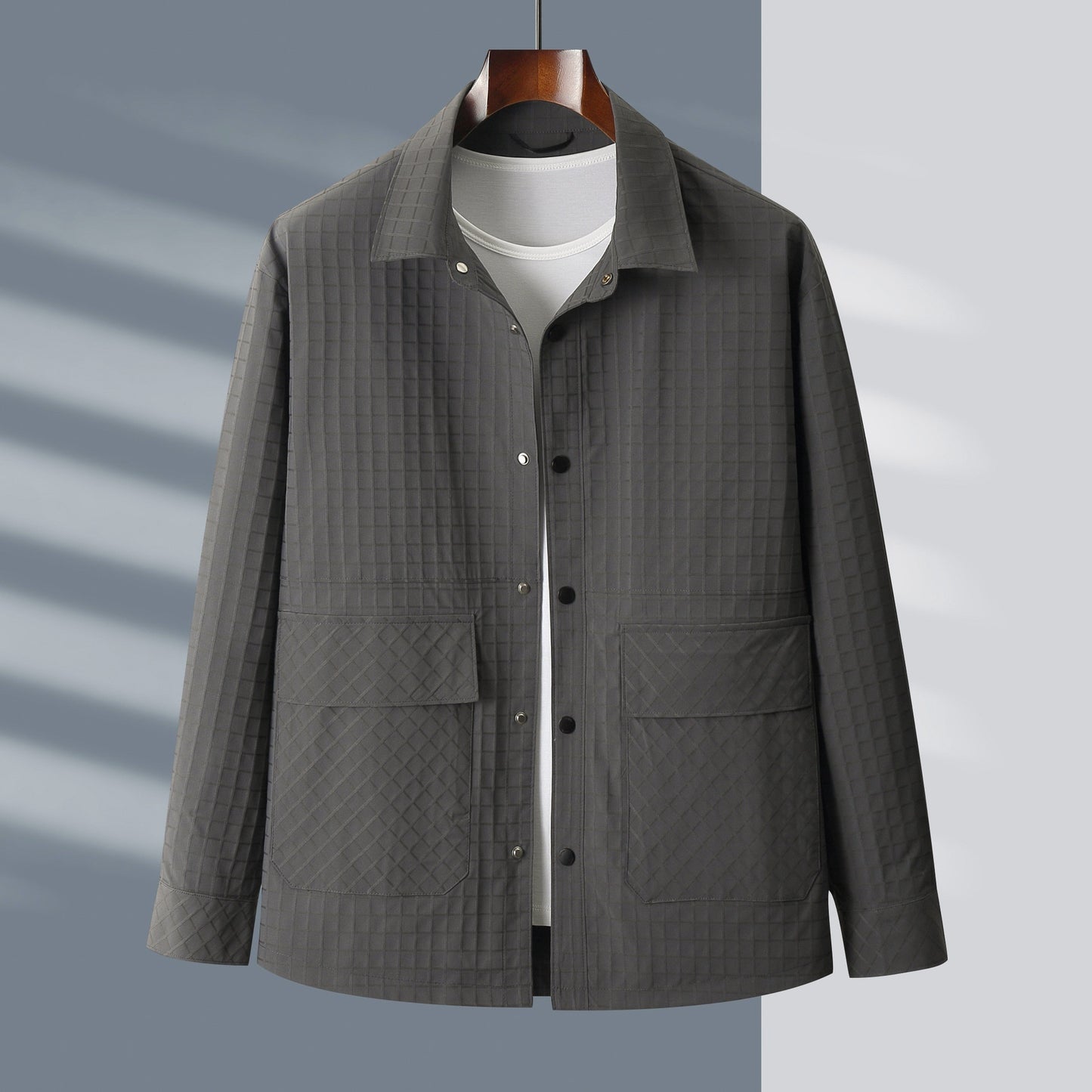 Plus Size Spring And Summer New Loose Casual Plaid Shirt Coat