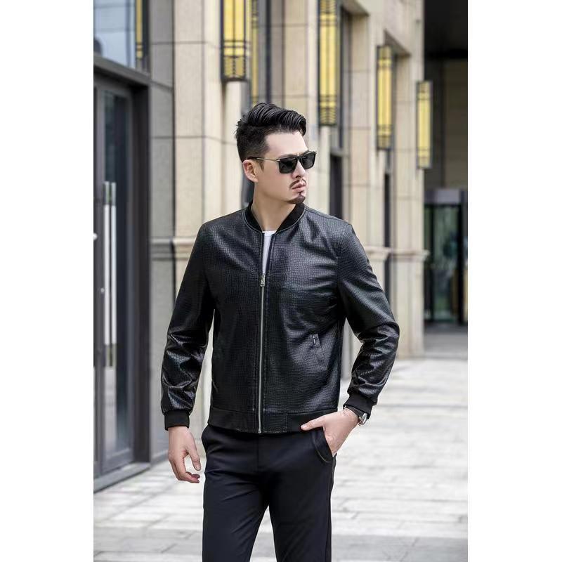 Ice Crack Pattern Fleece Lined New Mens Jacket