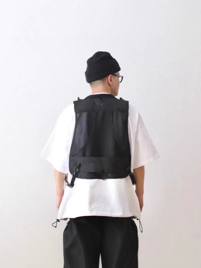 Outdoor Mechanical Style Multi-pocket Workwear Tactical Vest