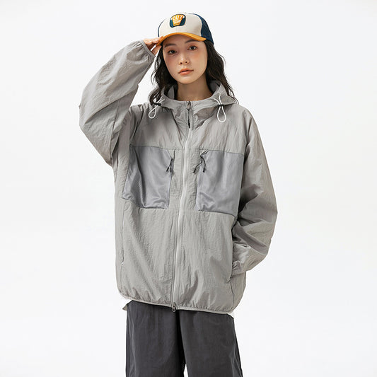 Hooded Multi-pocket Thin Personality Sun-protective Clothing Quick-dry Casual