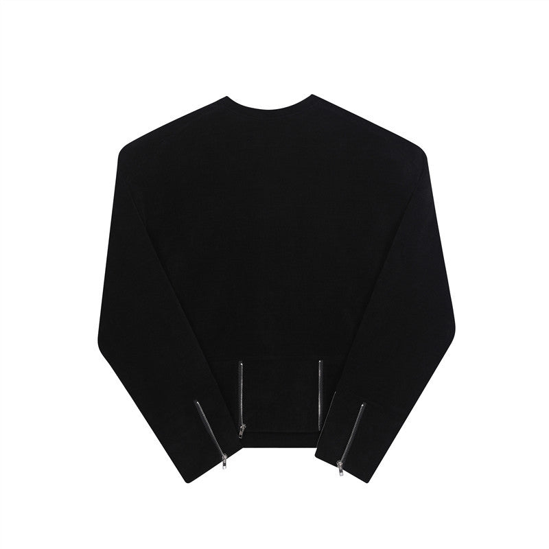 Men's Long Sleeved Round Neck Pullover Top Bottoming Shirt