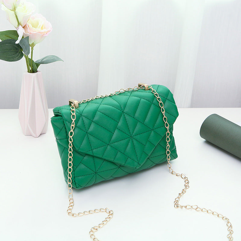 Fashion Lingge Women's Bag Embroidery Chain