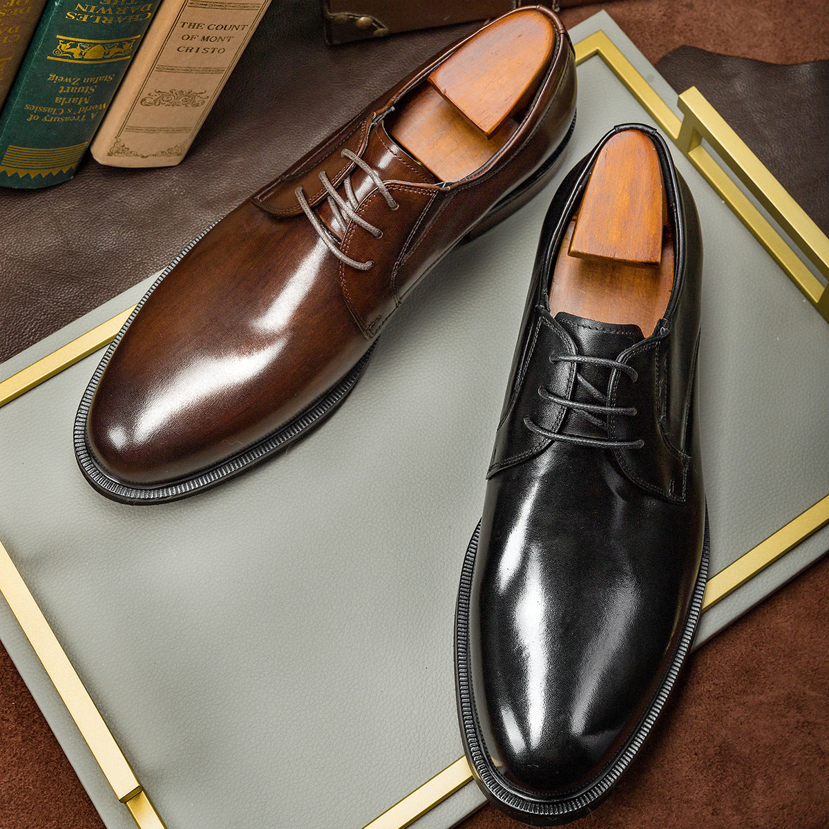 New Korean-style Mens Business Dress Leather Shoes