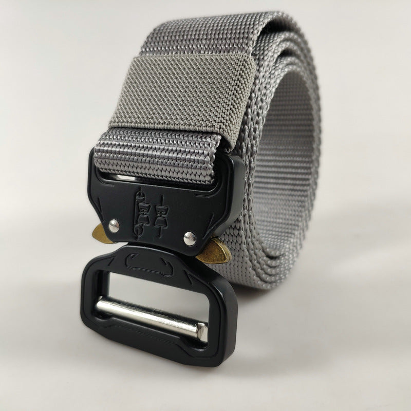 Cobra Buckle Outdoor Tactics Belt Men's Nylon Sports Quick Release Training Canvas Belt