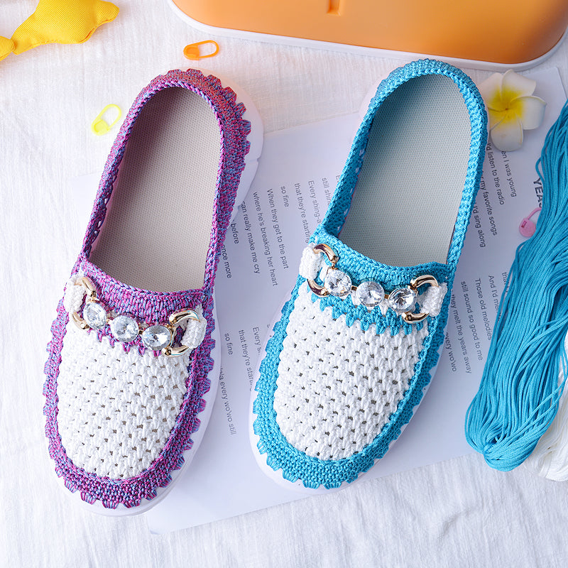 Handwoven Coconut Sole Hollow Thread Hook Material Bag