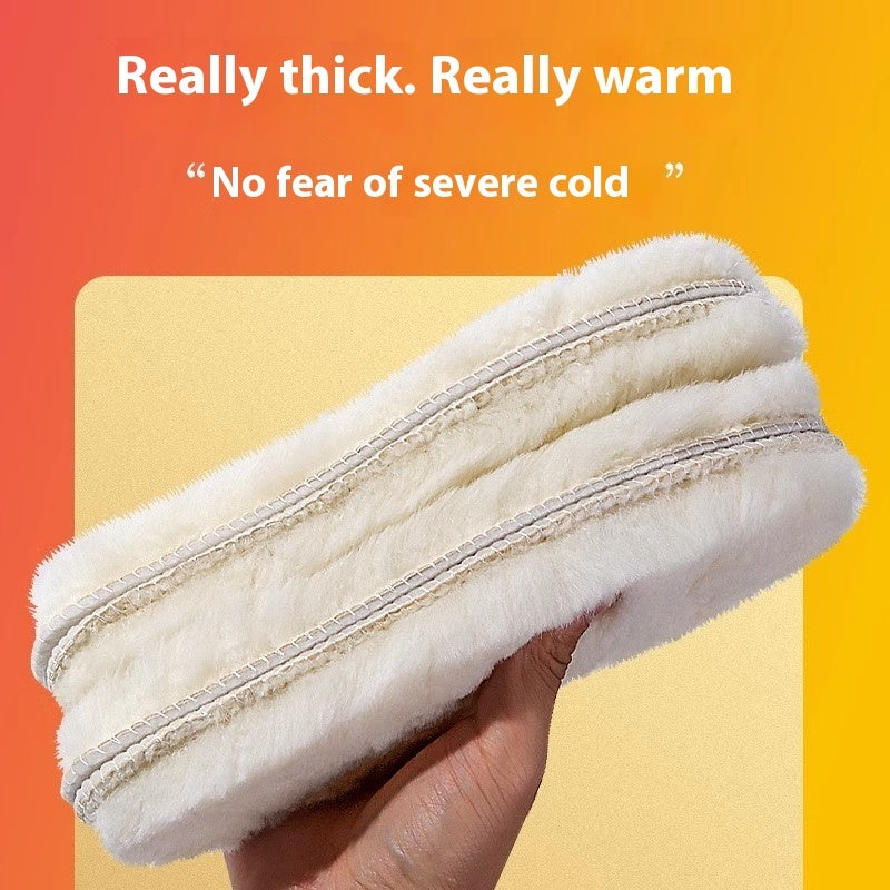 Wool Insole Fleece-lined Thickening Sweat-absorbing Deodorant Autumn And Winter Warm