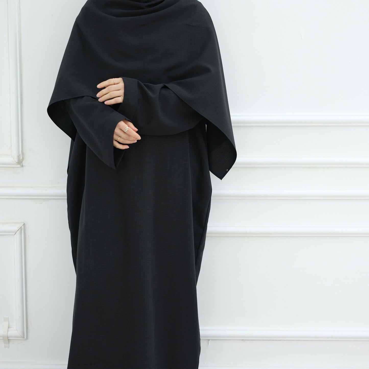 Dubai Turkish AliExpress Solid-Color Robe Dress