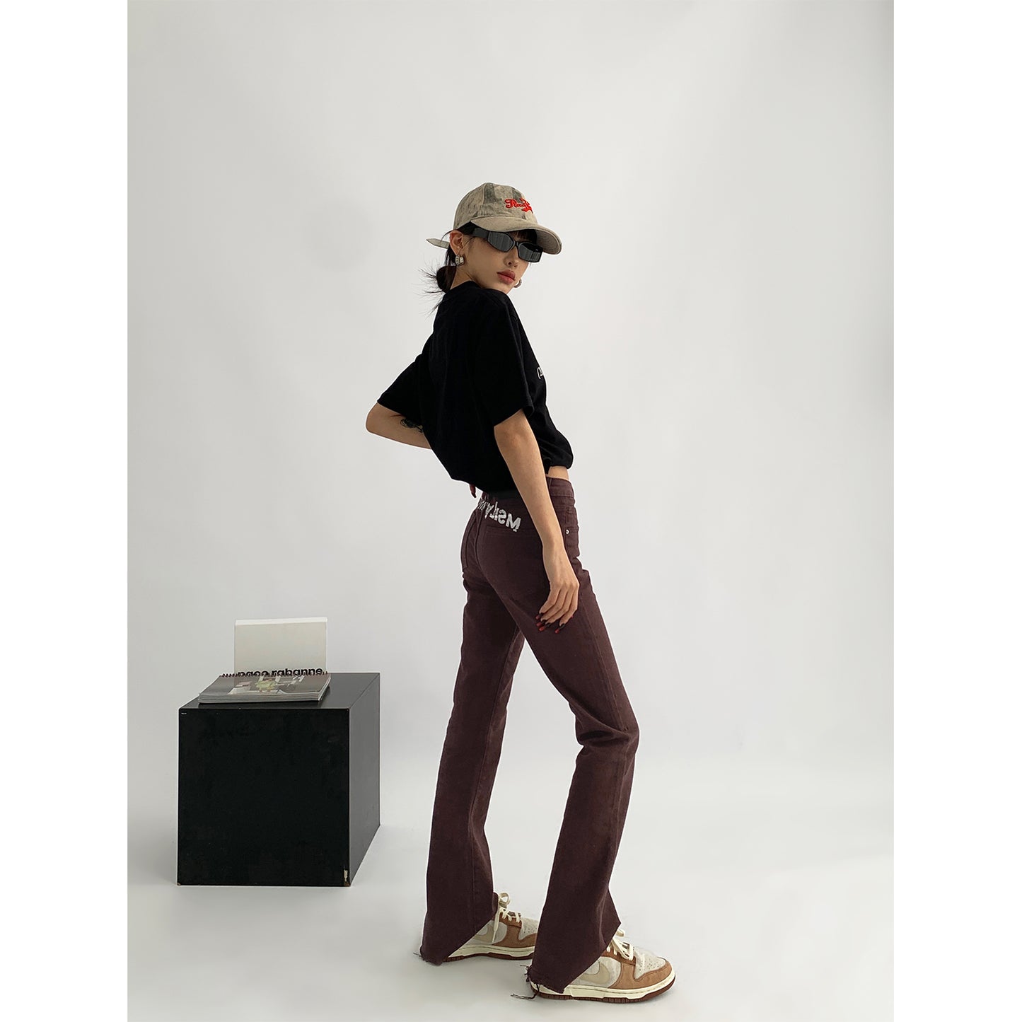Women's Slim Fit Slim-cut Print Jeans