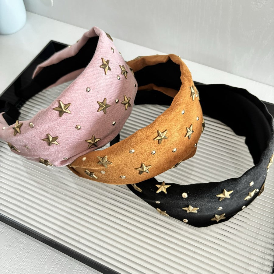New Headband Female XINGX Rivet Headband Simple All-match