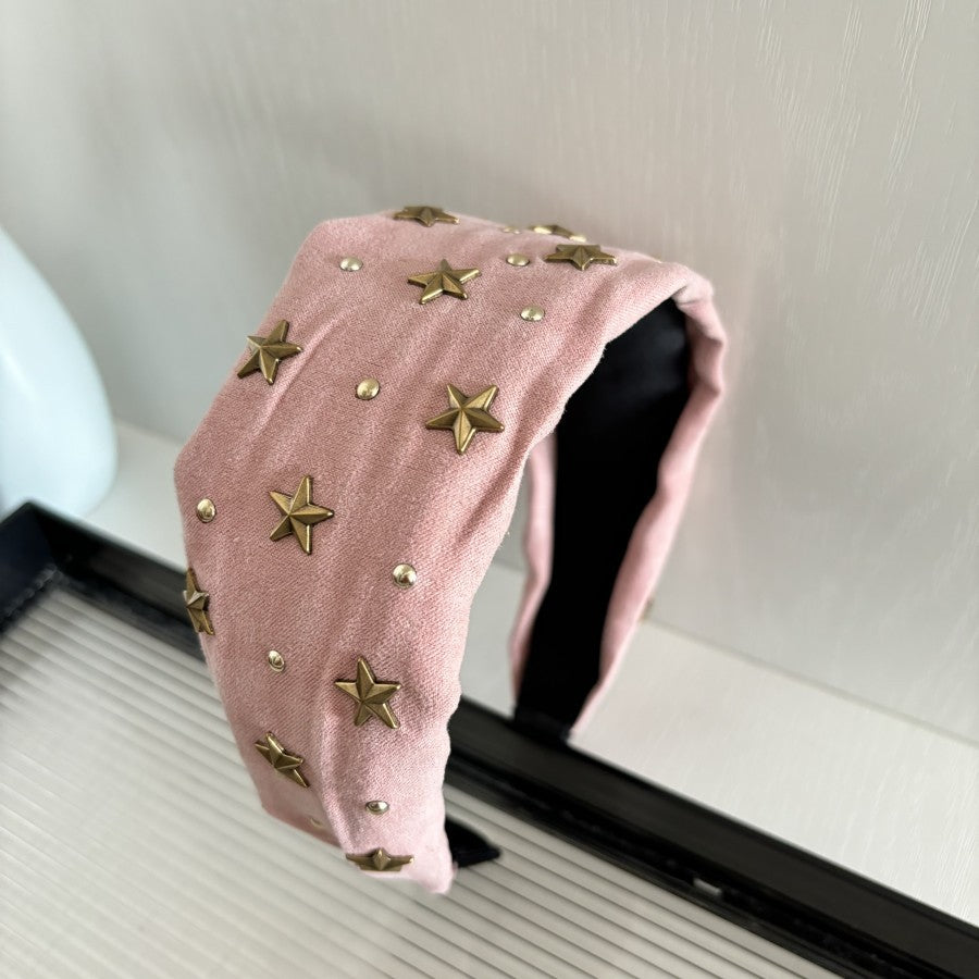 New Headband Female XINGX Rivet Headband Simple All-match