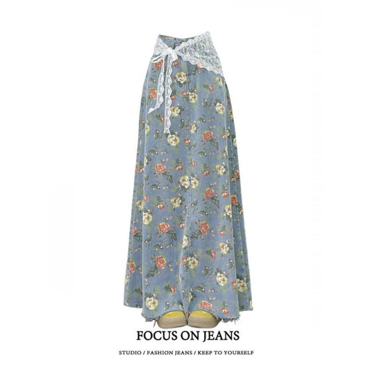 New High Waist Design Sense High Waist Swing Dress Mid-length Skirt
