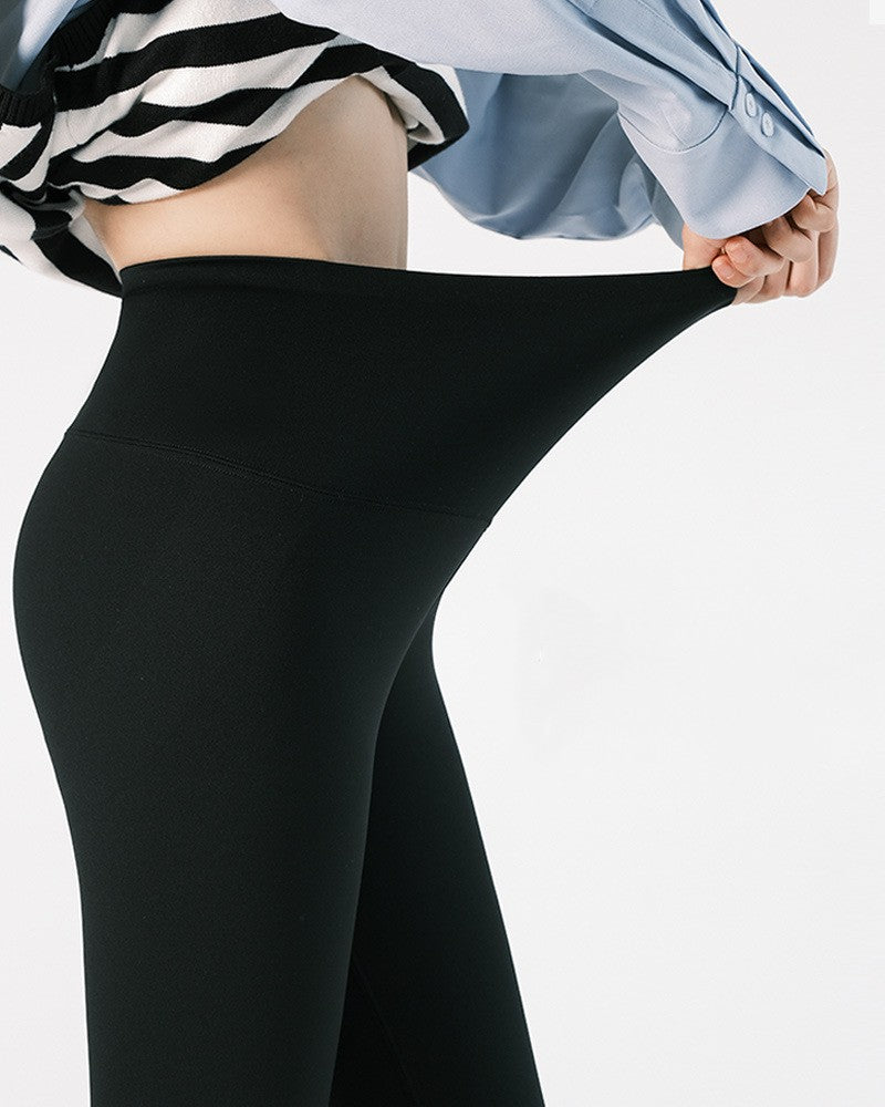 High-waisted Abdominal Pull-in Pants Sports Tight Show Slim Warm Leggings