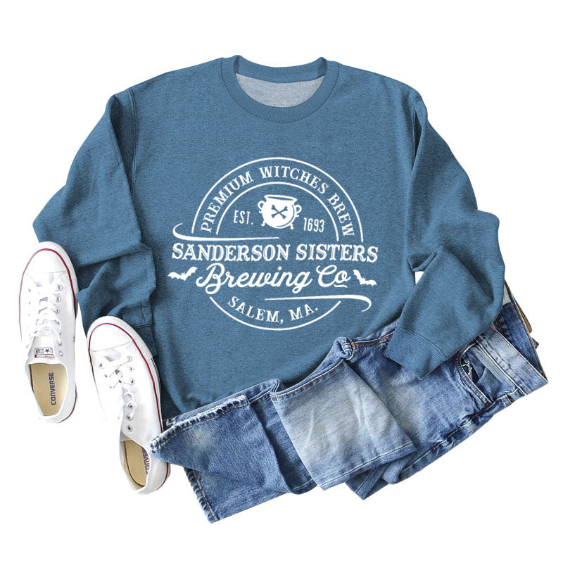Alphabet Printed Autumn And Winter Bottomed Long Sleeve
