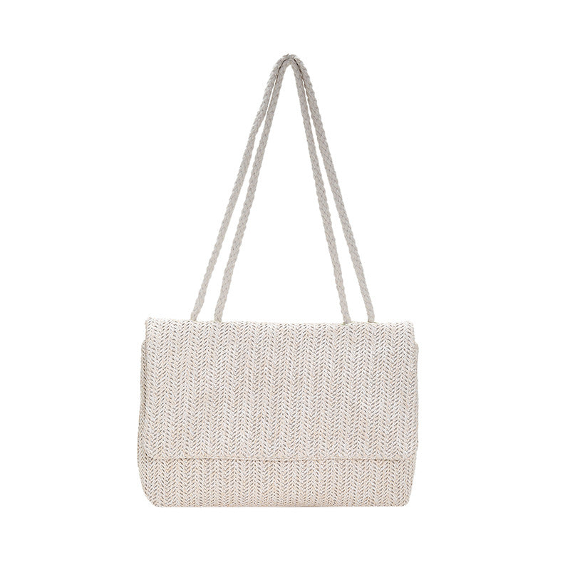 Women's Fashion Simple Woven Crossbody Shoulder Bag