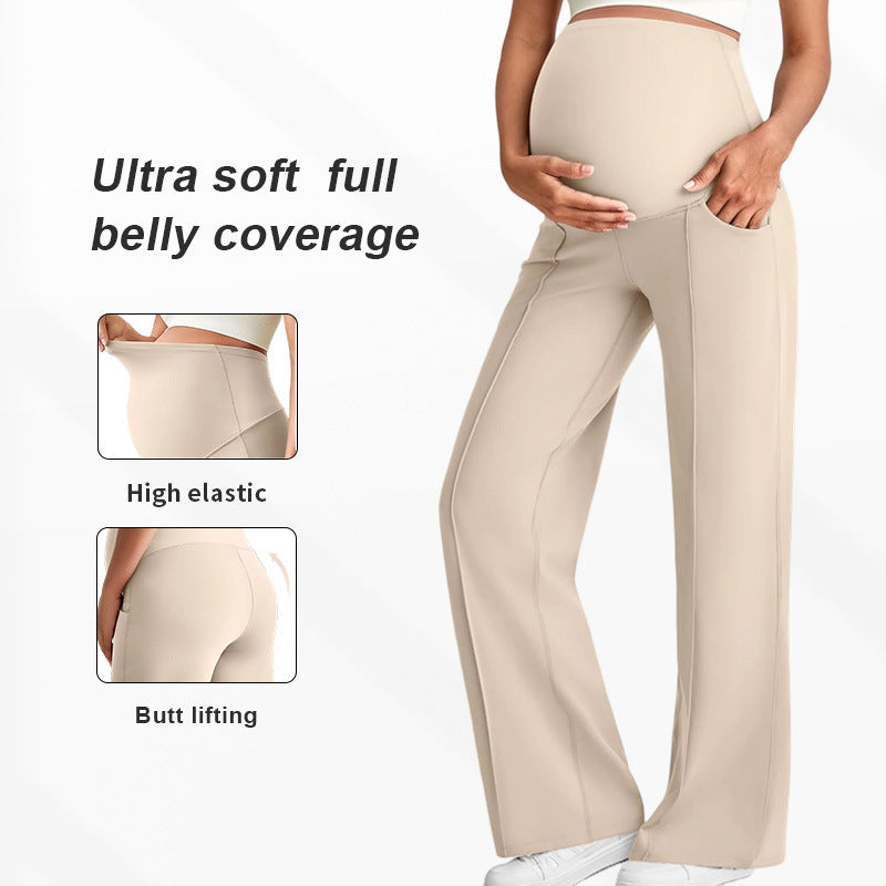 Maternity Belly Support Straight Leg Pants