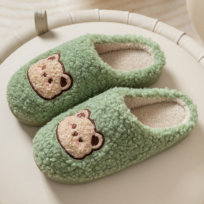 Velvet Thermal Non-slip Household Cotton Slippers