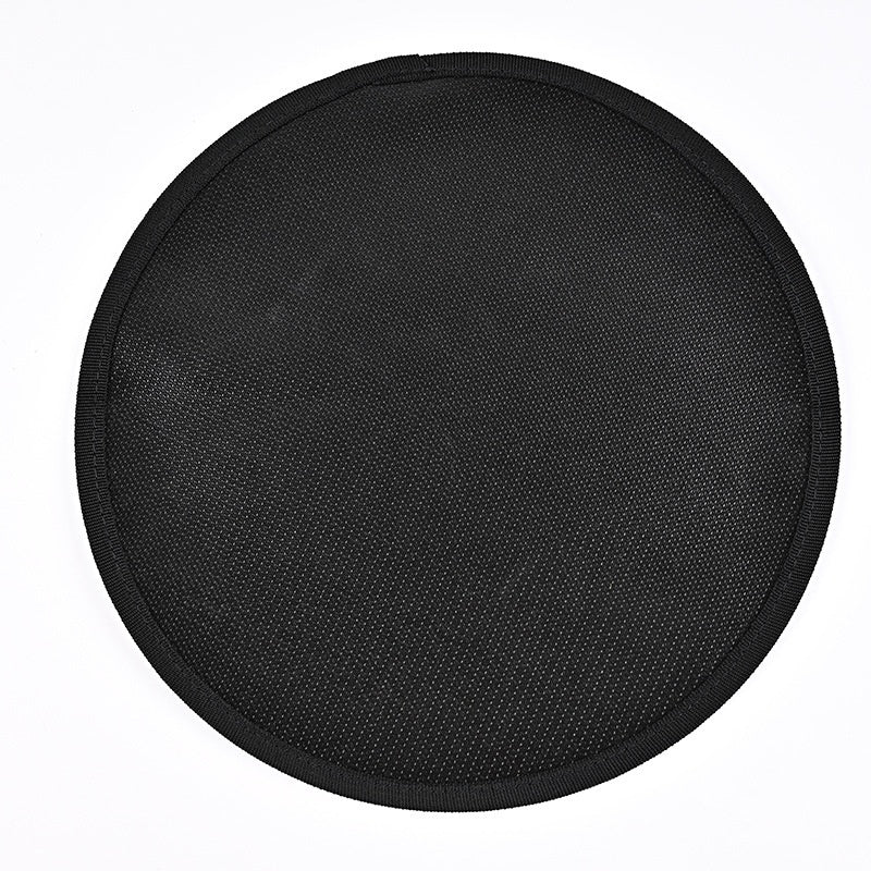 Black Round Barbecue Mat Fireproof Pad High Temperature Resistant Oil Resistant Flame-proof Mat Camping