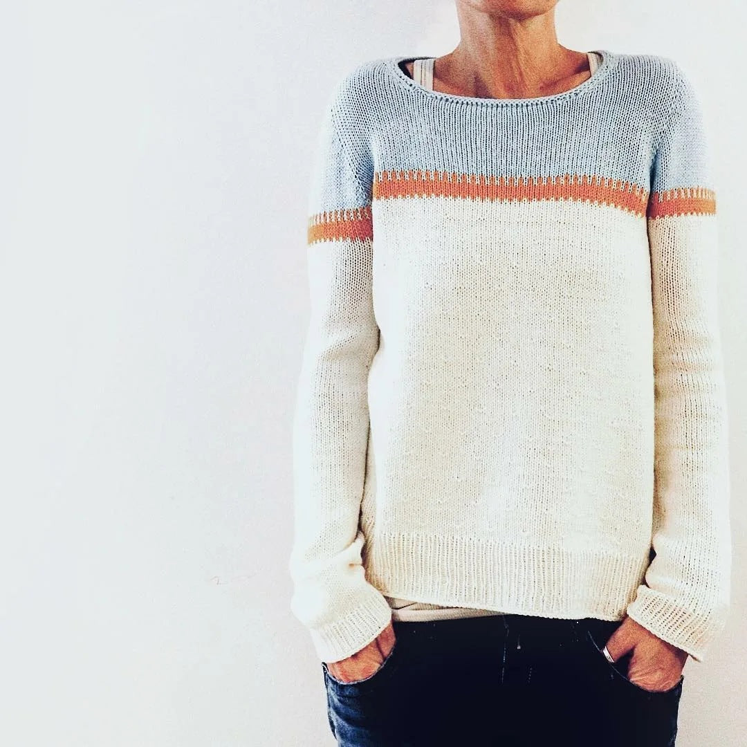 New Hot Sale Round Neck Multicolor Loose Fashion Pullover Sweater