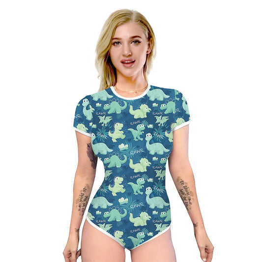 Women's Slim-fit Short-sleeved Jumpsuit Popular Fashion