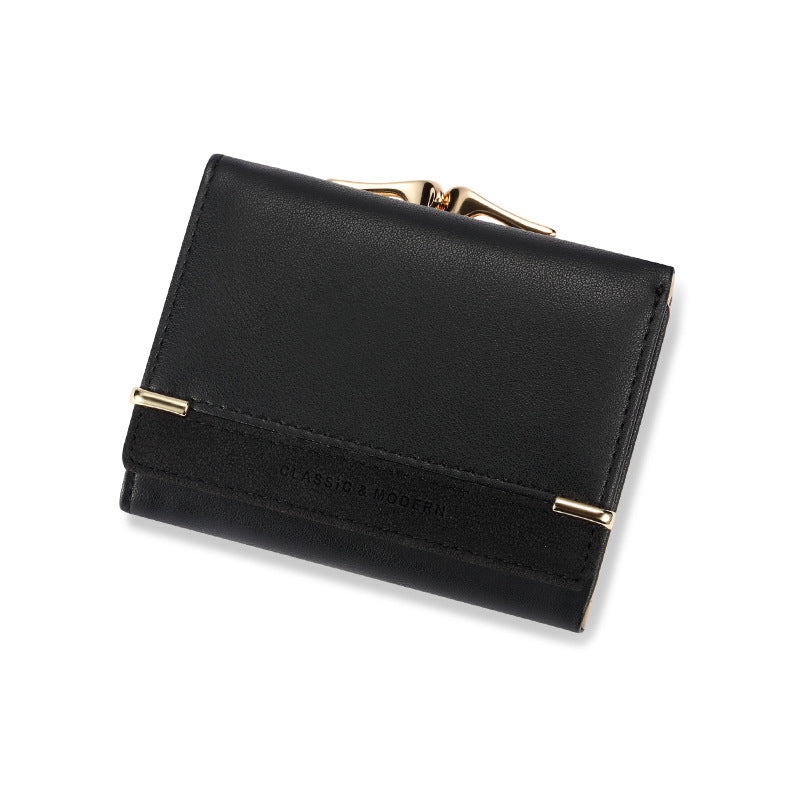 Vintage Women's Short Frosted Korean Version Zero Wallet