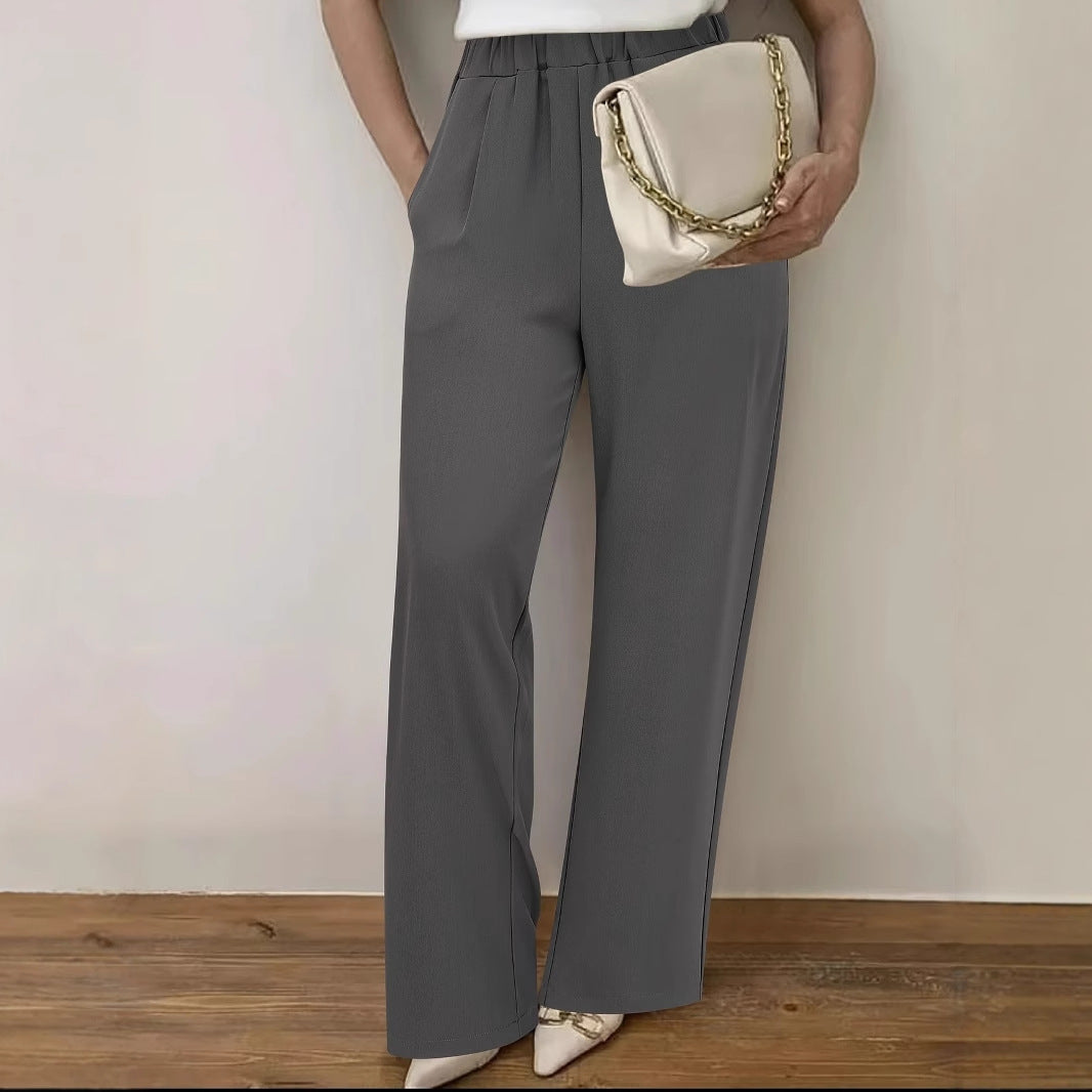 Stylish Western-style Trousers Long Pants With A Simple, Slimming American Design