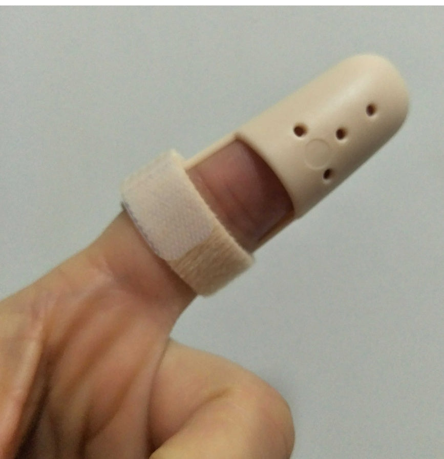 Hard plastic splint fracture corrector hammer-shaped rehabilitation smoked finger fixed sleeve