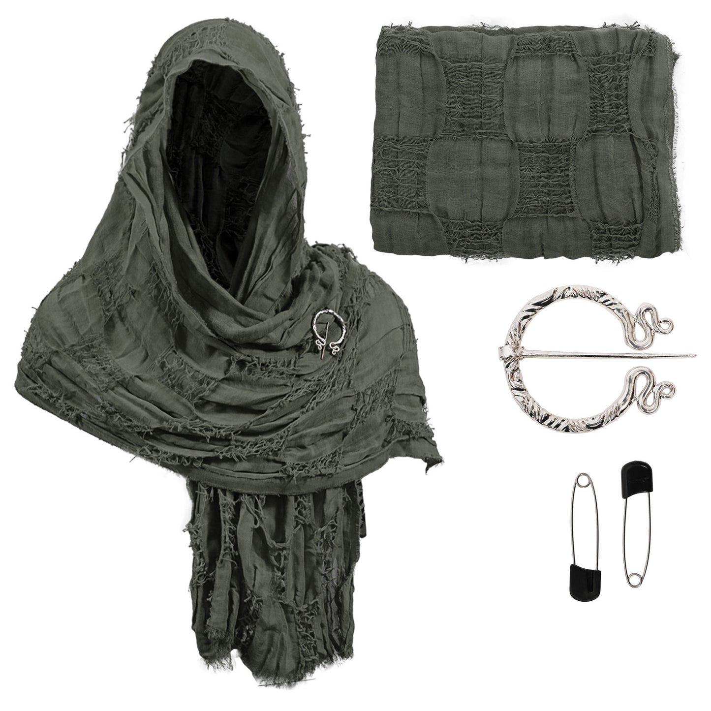 Old Four Seasons Beggar Style Cotton And Linen Shawl