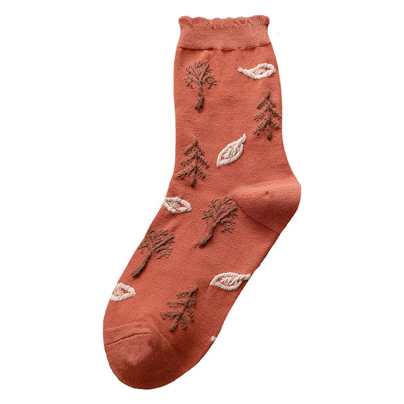Women's Fashion Bubble Mouth Minimalist Socks