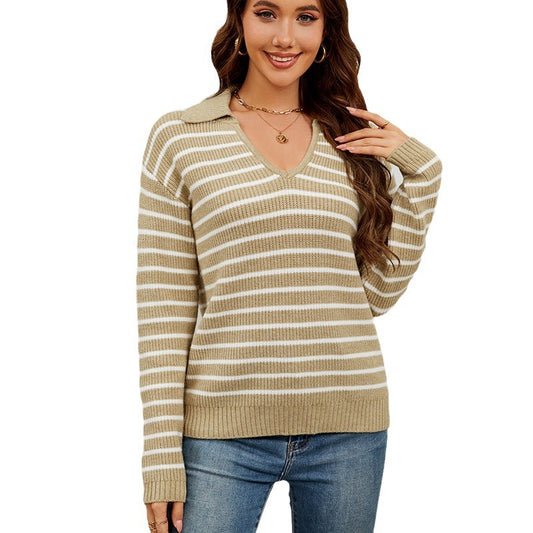 Long Sleeve Simple Style Pullover Knitting Bottoming Shirt