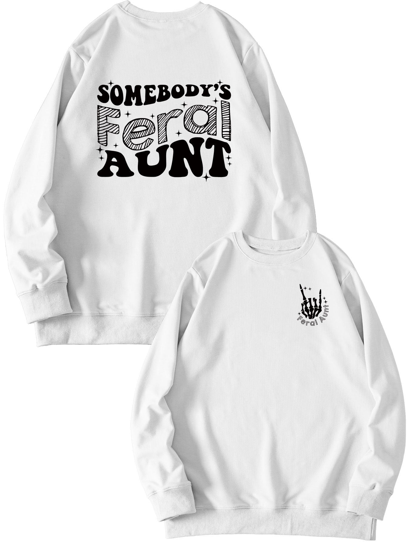 Printet sweatshirt til damer - Løs og alsidig