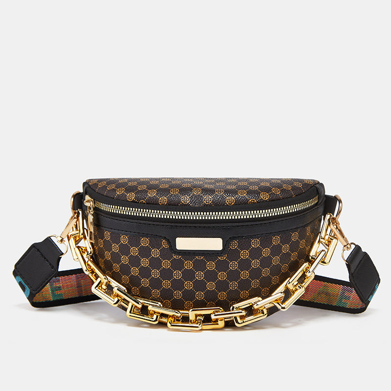Women's Fashion Chest Bag Shoulder Bag Leopard Print Waist Bag