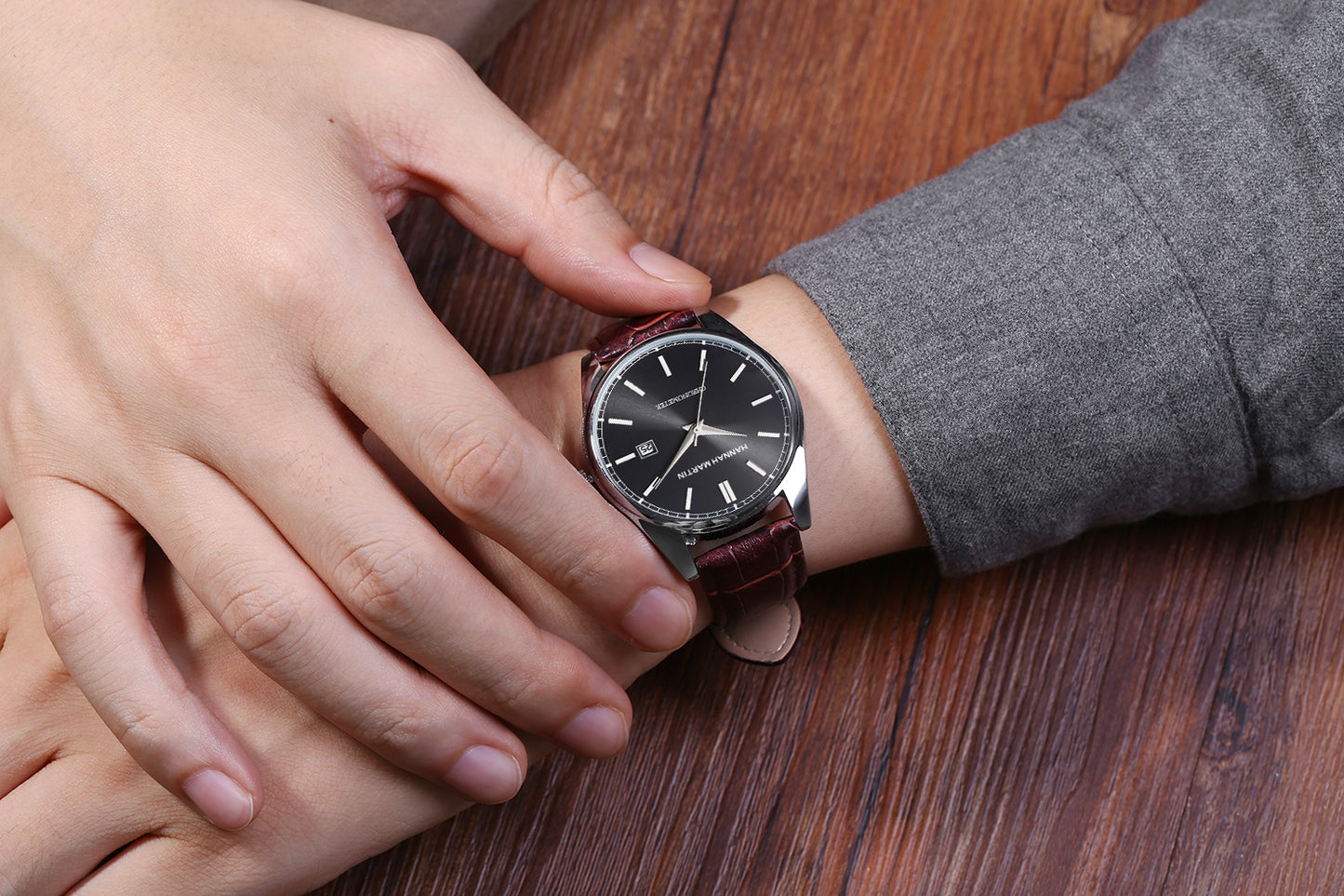 Men's Slub Strap Quartz Watch