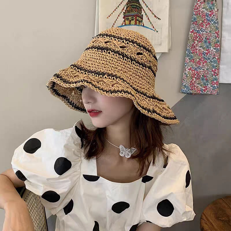 Holiday Foldable Straw Hat Spring New