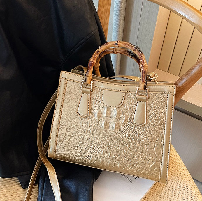 New Fashion High-end Textile Women's Commuter Handbag