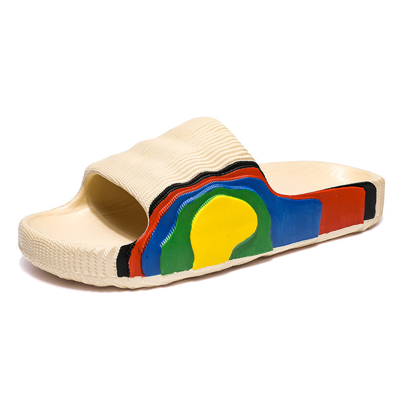 Sandaler Og Hjemmesko Til Mænd Til Fire Sæsoner Lette Skridsikre Til Badeværelset