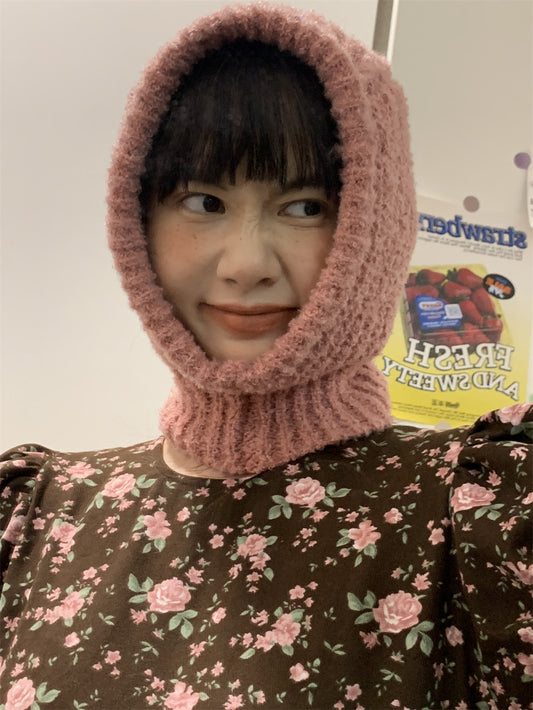One-piece Bib Pullover Hat