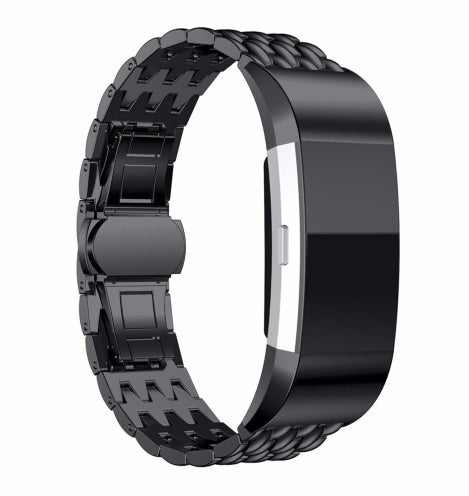 Fitbit Charge2 Bracelet Dragon Pattern Steel Band Strap