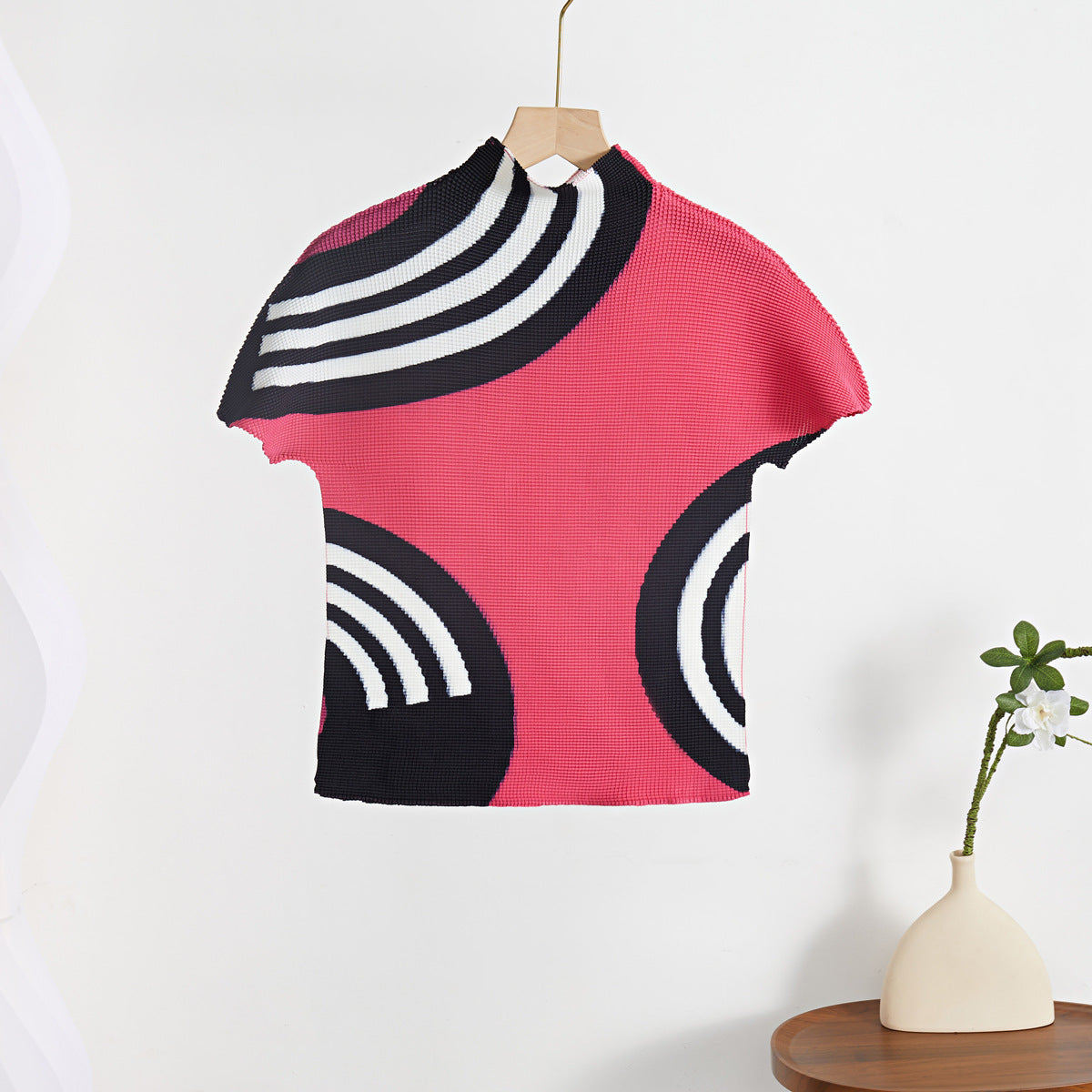 Dame Sommer Komfortabel Åndbar Stræk Kortærmet Top