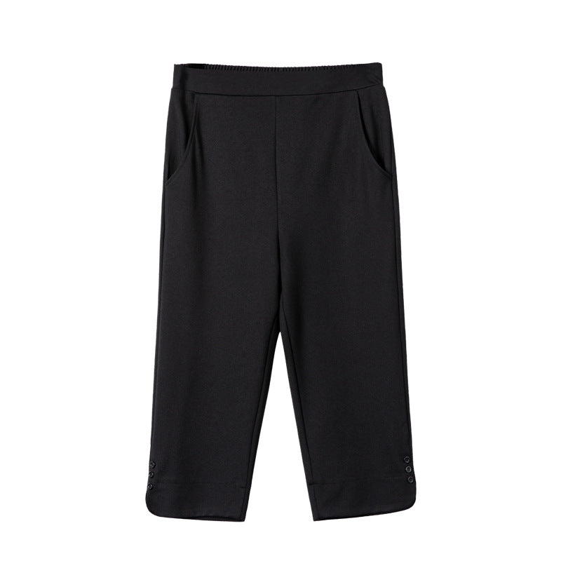 Summer Women's Thin Loose High Waist Casual Straight Pants