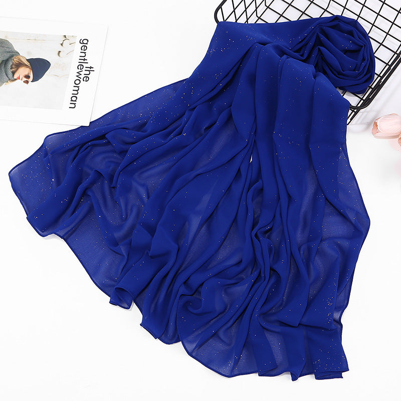 Paljetteret Perle Chiffon Turban