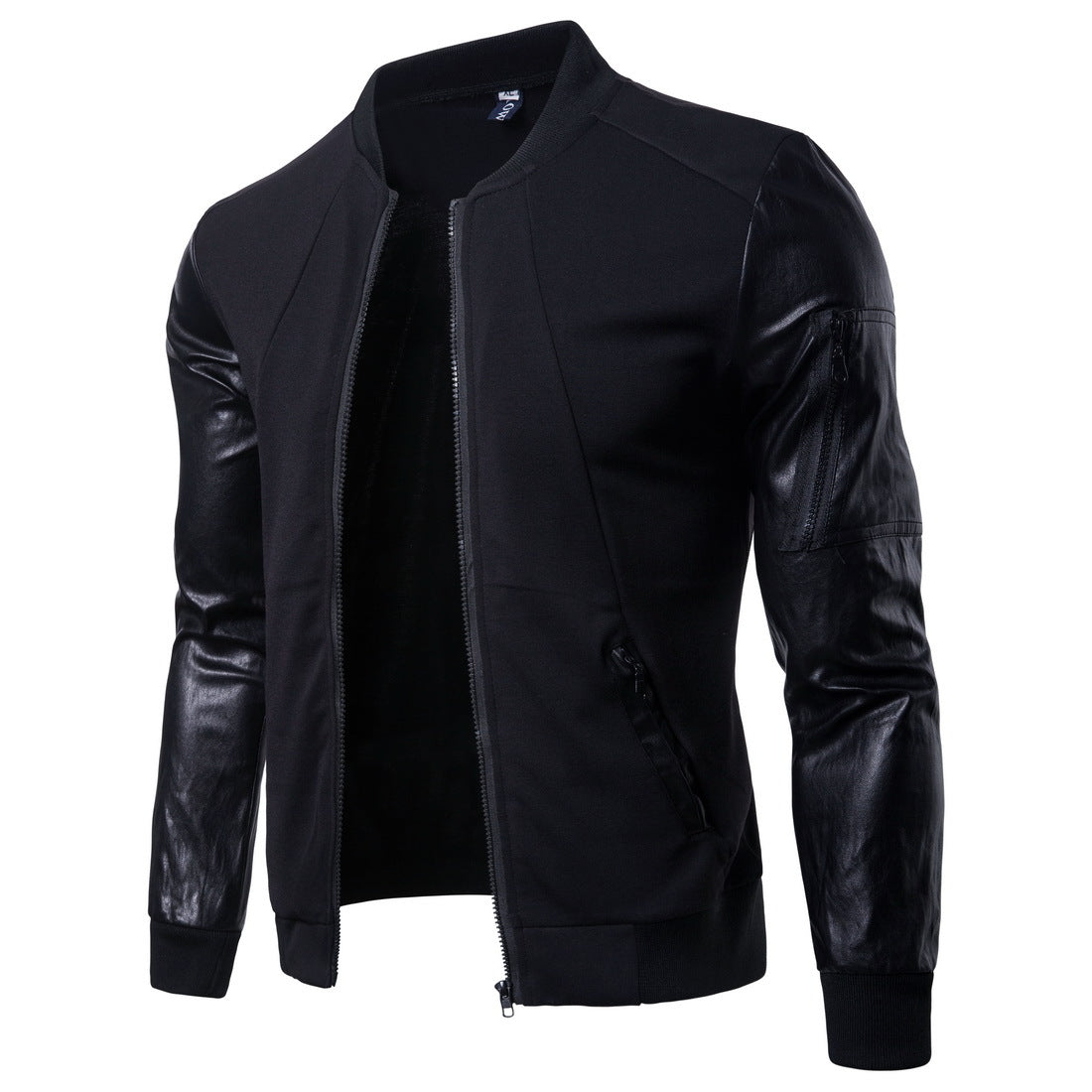 British Temperament Men Stand Up Collar Jacket