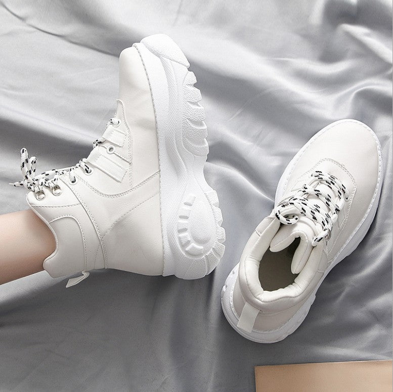 Korean Style Casual Shoes Women's Platform Old Shoes