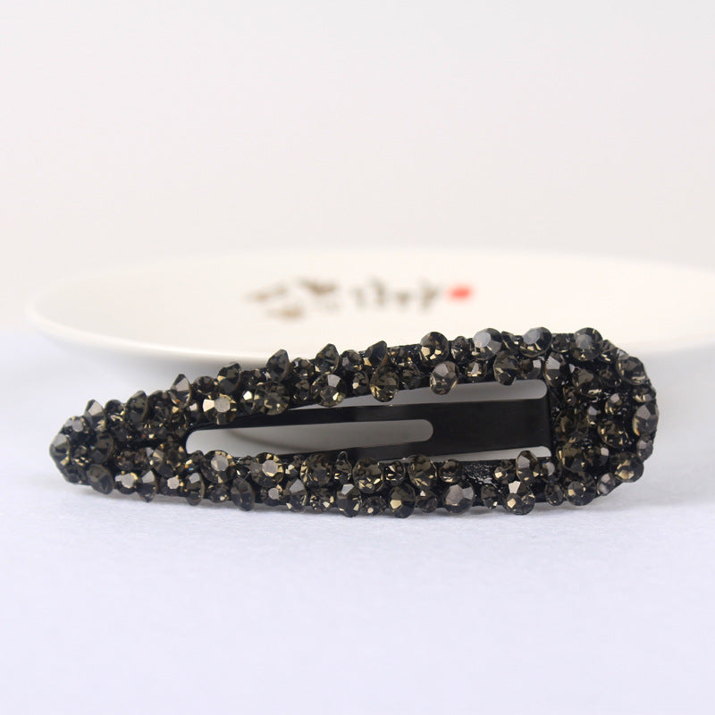 Diamond Colorful Crystals Rectangular BB Clip Break Hair Side Bang Clip