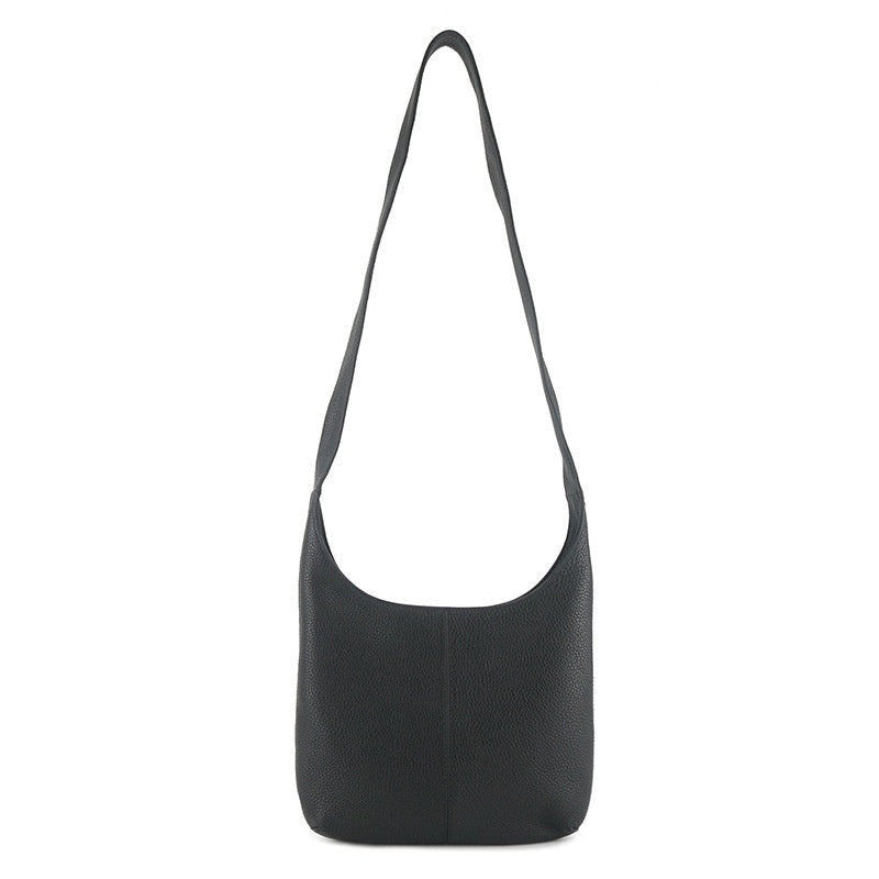 Leather Women's Casual Zip Crossbody Bag